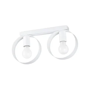 Plafondlamp TITRAN 2 wit staal