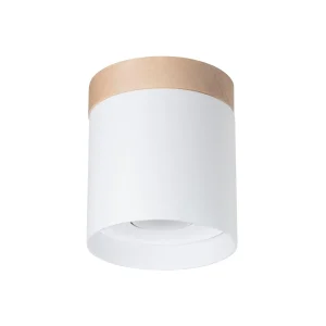 Plafondlamp RIF wit hout/aluminium