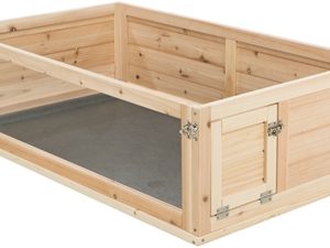 Trixie indoor ren cavia hout / plexiglas groot